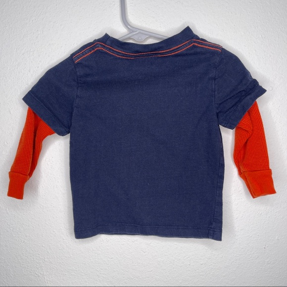 Little maven Tori spelling fox sun glasses double layer tee tshirt Sz  12-18 mo - Picture 3 of 3